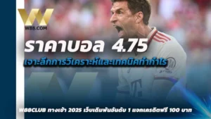 ราคาบอล 4.75 คือ